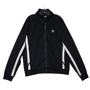 Nike mens black and white Nike Air track jacket loose fit sz M NWT